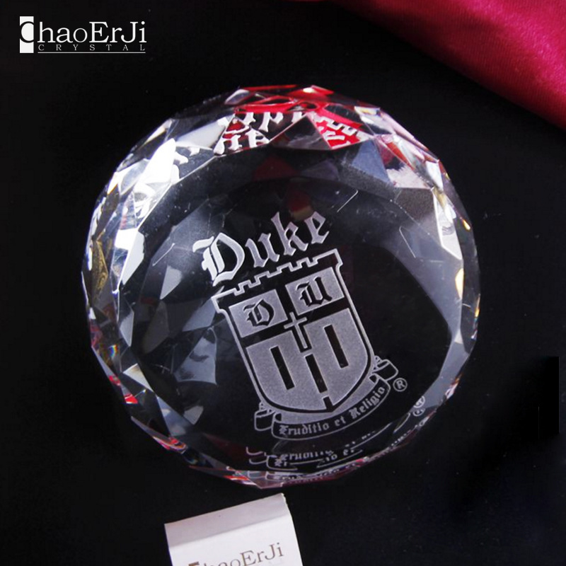 K9水晶面包球镇纸 创意定制斜面球 纸尺 同学聚会企业纪念礼品