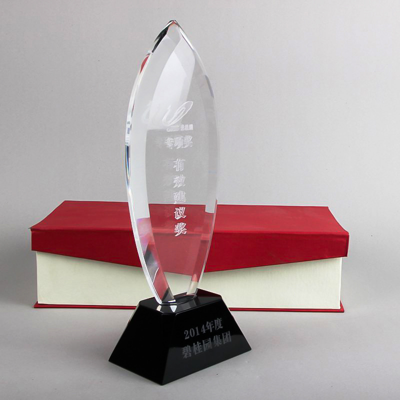 K9子弹头水晶奖杯创意款式定做企业logo碧桂园公司颁奖年会奖座