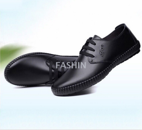 new dad shoes men‘s leather shoes slip-on slip-on shoes low-top leather shoes
