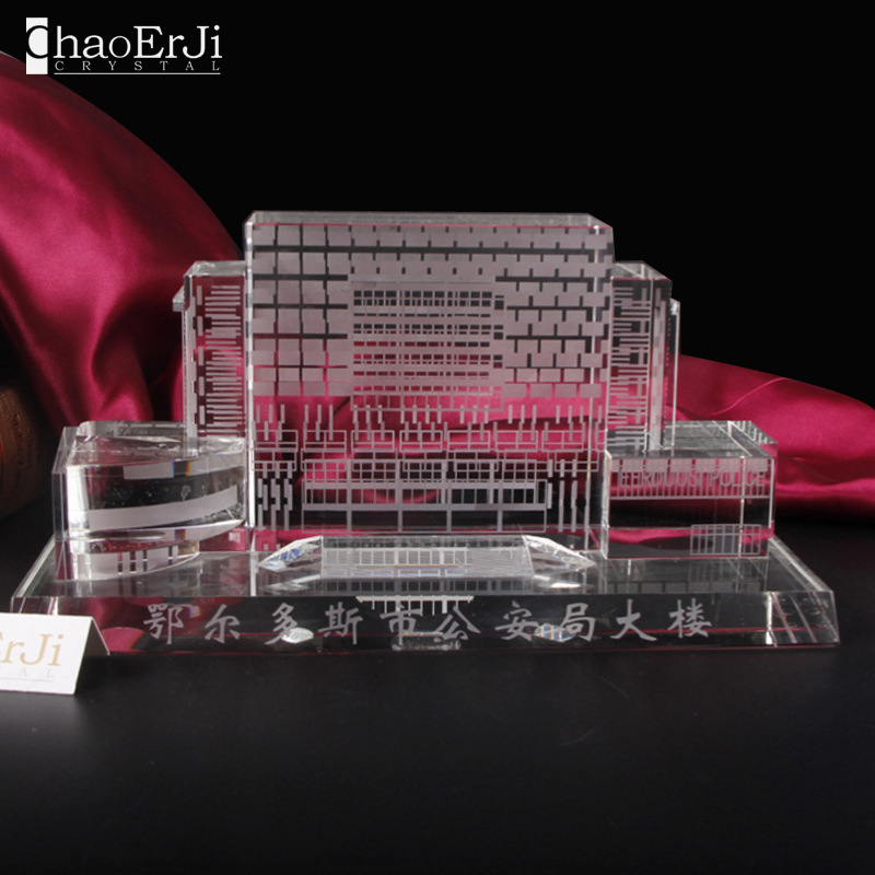 k9水晶楼模厂家定制 创意时尚建筑模型馈赠礼品  旅游纪念品摆件