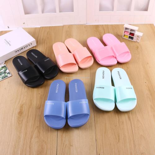 high elastic eva rubber and plastic summer home jelly soft silent non-slip women‘s slippers support custom logo