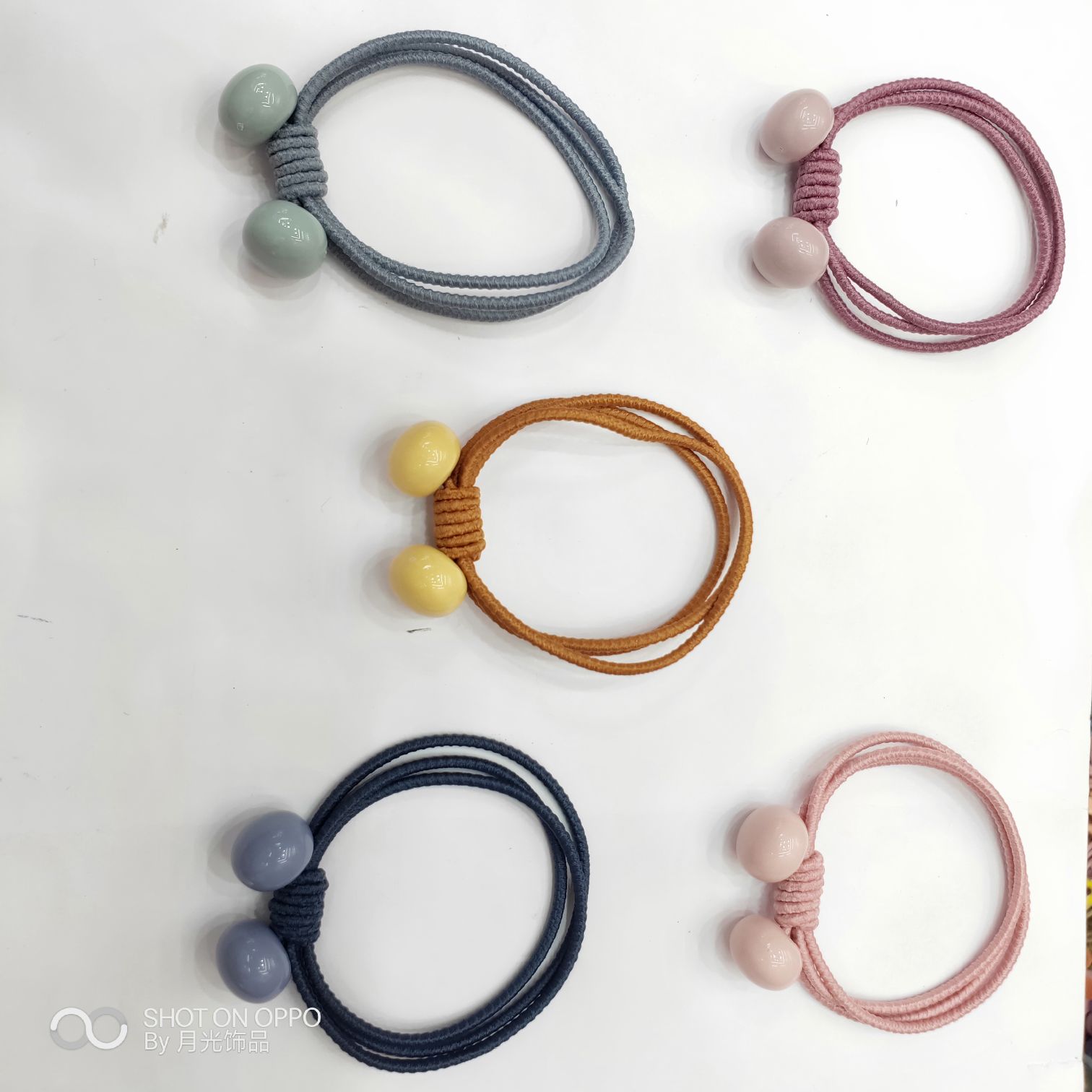 糖果色少女系小皮筋发绳韩国简约个性头扎马尾皮套发圈