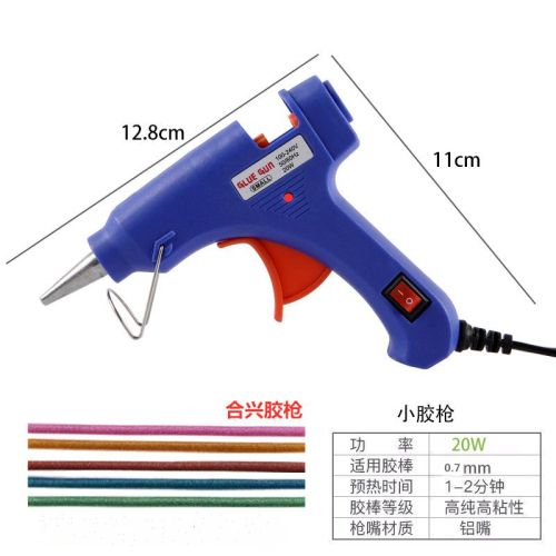 hot sale hexing 20w small glue gun with bracket hot melt glue gun dispensing diy accessory manufacturer batch