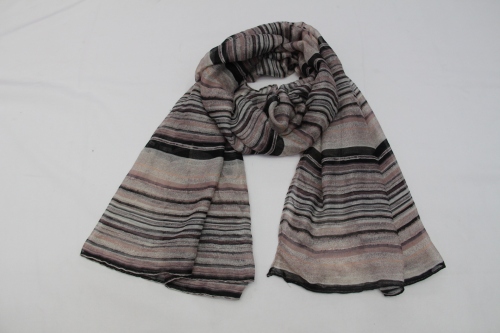 factory direct sales silk yarn material stripe long tassel scarf summer sunscreen shawl