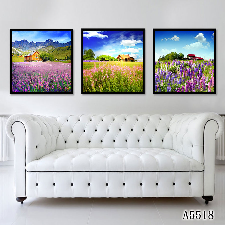 客厅组合装饰画沙发背景墙北欧画现代简约高档挂画风景抽象油画