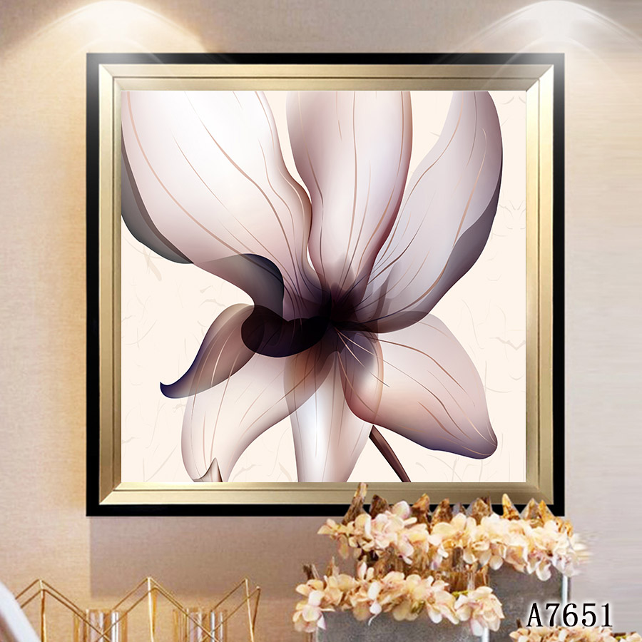 北欧风格客厅沙发背景墙装饰画创意组合挂画大气花卉现代简约油画