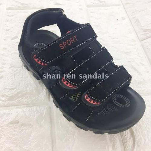pu bottom beach sandals non-slip wear-resistant beach sandals 2021 injection-molded sole beach sandals children‘s sandals