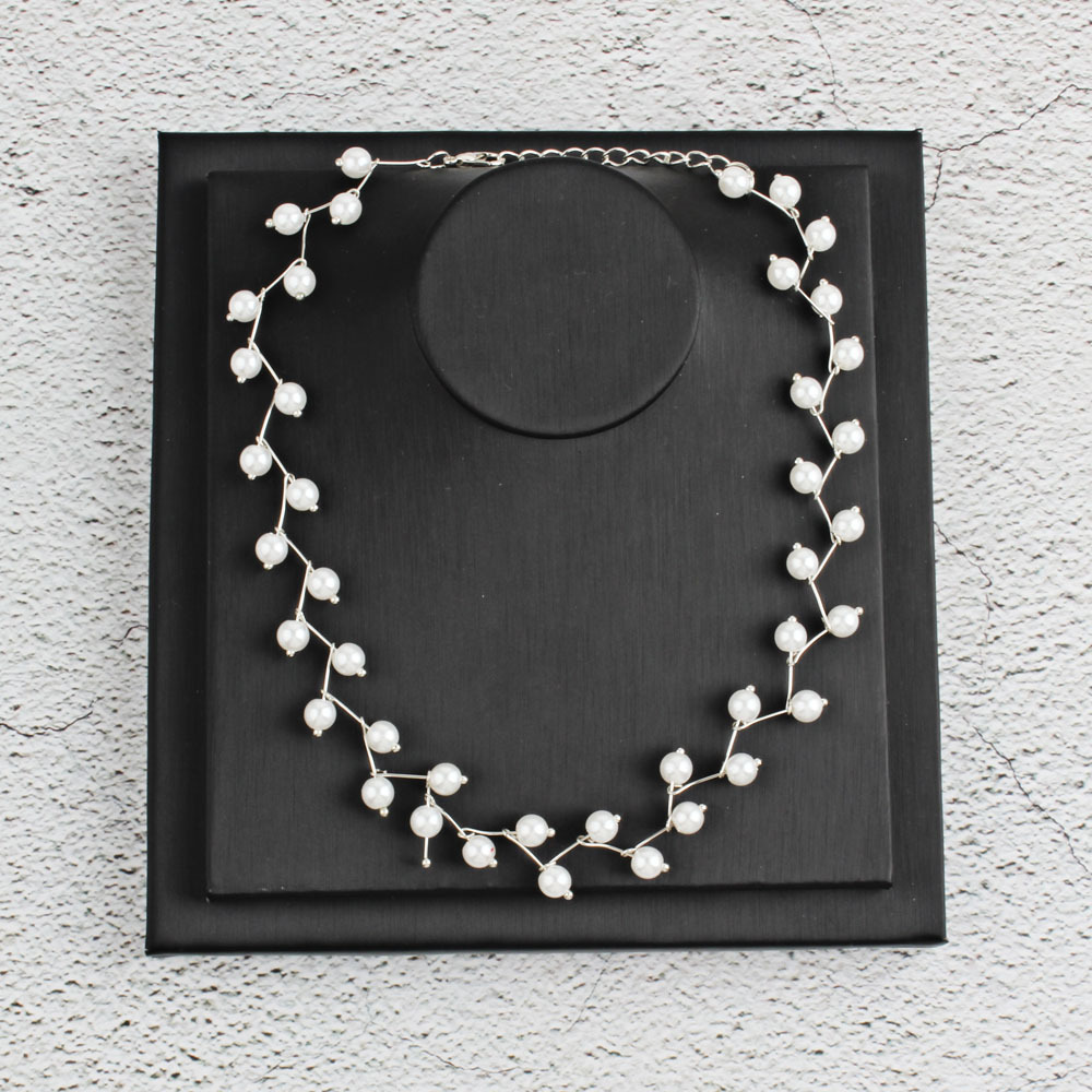 跨境专供 珍珠锁骨链女choker颈带简约短款项链女脖子饰品.