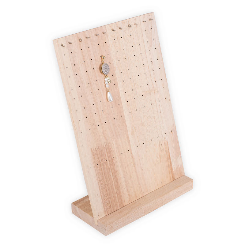 实木吊坠展示架 创意吊坠项链耳钉耳环陈列收纳架 首饰陈列道具