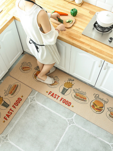 Red Sun Carpet Absorbent Non-Slip American Fast Food Home Door Mat Door Mat Kitchen Pad Carpet XLNY-127
