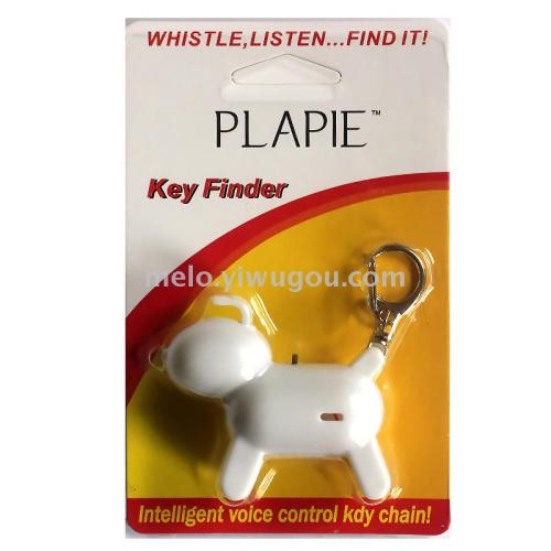 puppy whistle key anti-loss alarm device， led voice-activated keychain finder， keyfinder electronic equipment of finding things