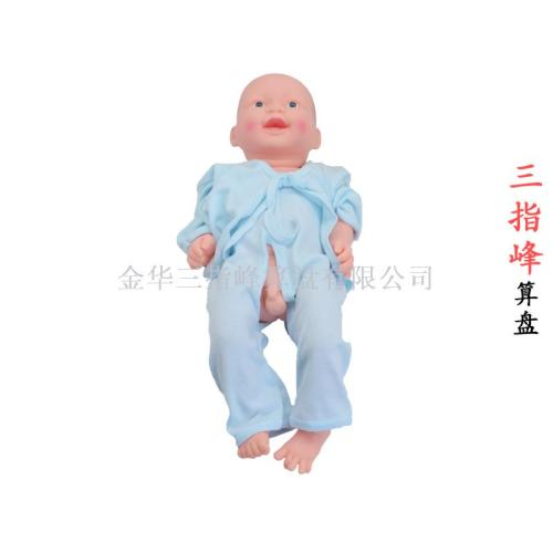 full soft rubber simulation doll model into the water baby swimming bath touching yuesao training toddler toys three-finger peak