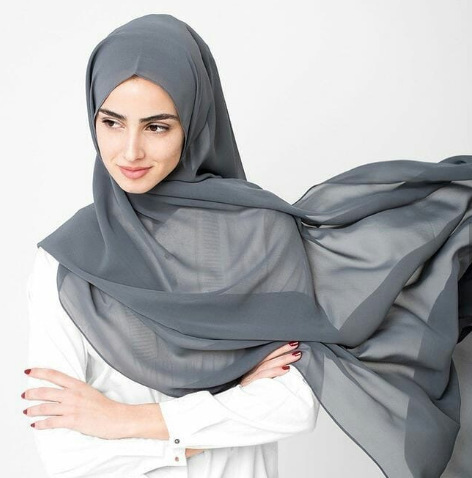 Muslim Malaysia Pearl Chiffon Monochrome Women‘s Scarf Ethnic Women‘s Toe Cap Veil Solid Color Scarf