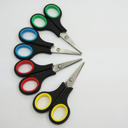 self-produced bauhinia scissors red dragonfly stainless steel office scissors 9004 rubber scissors