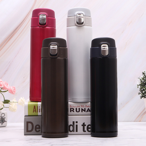 304 stainless steel thermos cup outdoor student bounce cup simple promotion advertising gift cup customization