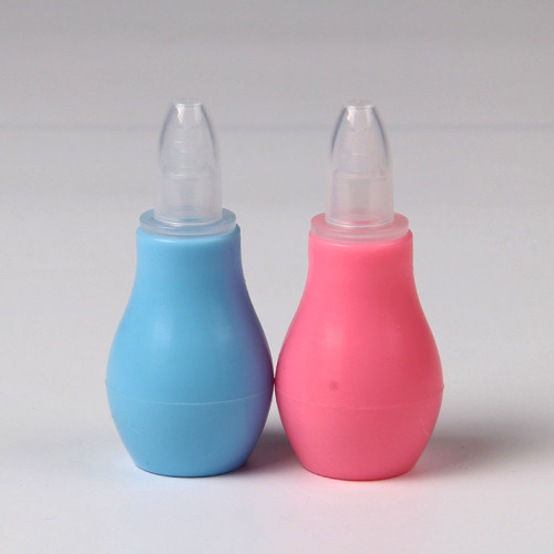 Baby Manual Silicone Nasal Aspirator Pump Type Anti-Backflow Nasal Aspirator Cold Nose Droppings Snot Cleaning RS-8541