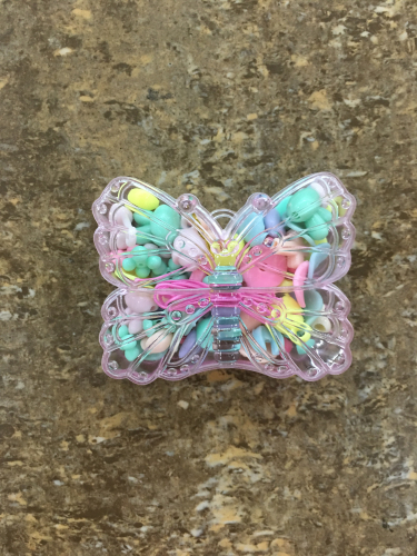 children‘s diy handmade beaded pink butterfly beaded special offer promotion 20 free shipping