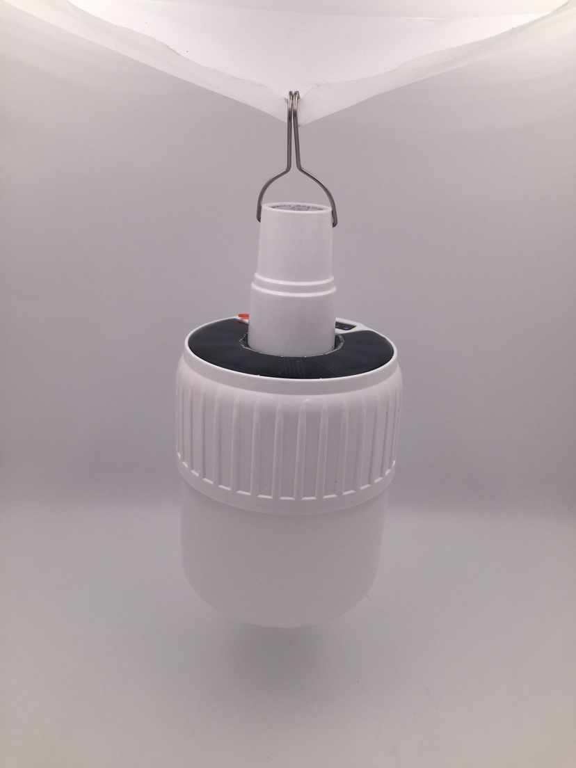 太阳能充电灯泡家用移动工作灯夜市摆摊照明灯LED无线停电应急灯详情2