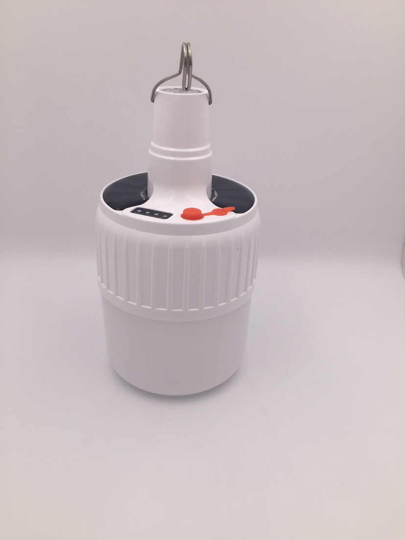 太阳能充电灯泡家用移动工作灯夜市摆摊照明灯LED无线停电应急灯详情1