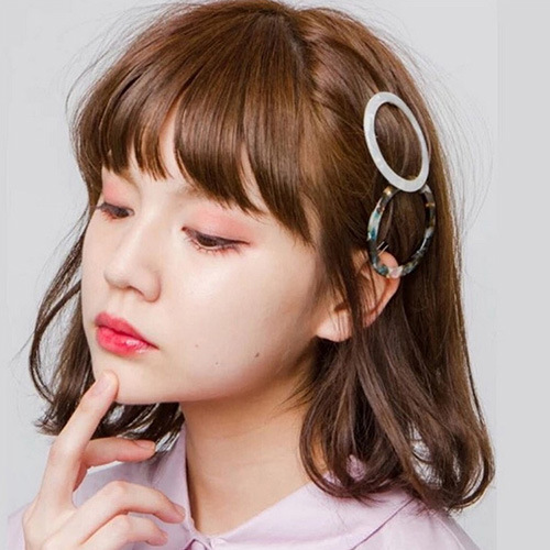 Korean Fresh Barrettes Acetate Lady Elegant Bangs Clip Sweet Adult Side Clip Headdress Vintage Hairpin Hair Accessories