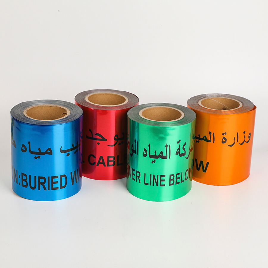 No rubber warning tape PE warning tape safety protection