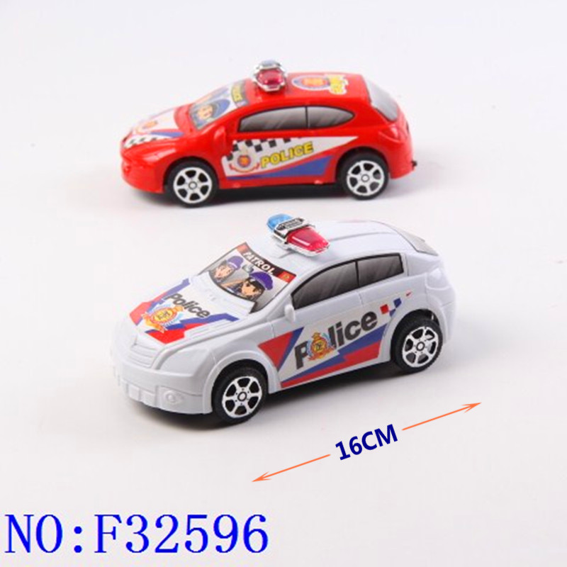 跨境儿童塑料玩具批发 实色滑行警车F32596