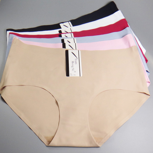 yunmengni foreign trade plus size 4xl ice silk seamless women‘s underwear aliexpress one-piece women‘s briefs