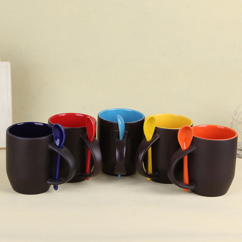 thermal transfer insert cup gift cup inner color cup ceramic mug customizable logo gift manufacturers batch