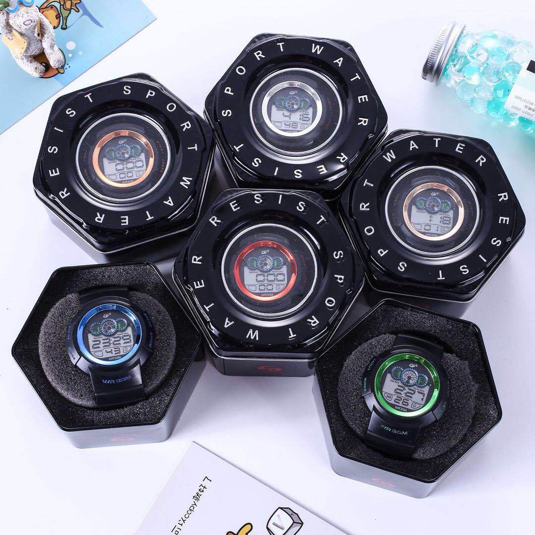 儿童黑色六角盒机械表石英表电子表包装盒子时尚腕表礼品盒