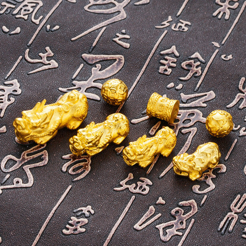 vietnam sand gold brass plated 24k gold sand spray solid bracelet diy bracelet jewelry accessories handmade beaded accessories
