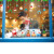 The Children 's room decoration stickers hang pictures Santa Claus small \"train\" cartoon stickers