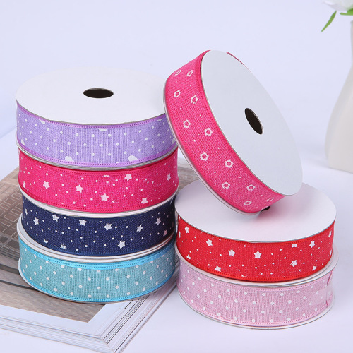 New Creative Personality Dot XINGX Webbing Ribbon Gifts & Crafts Packaging Accessories Decoration Factory Wholesale