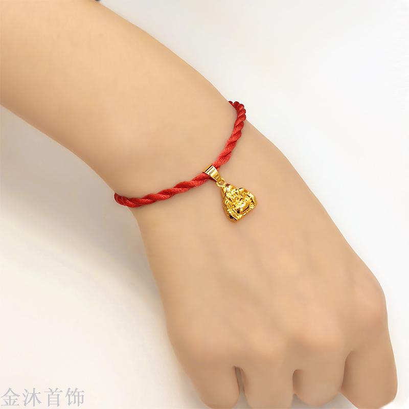 越南沙金手链女24K镀金仿黄金999真饰品欧币金送礼情侣饰品厂家