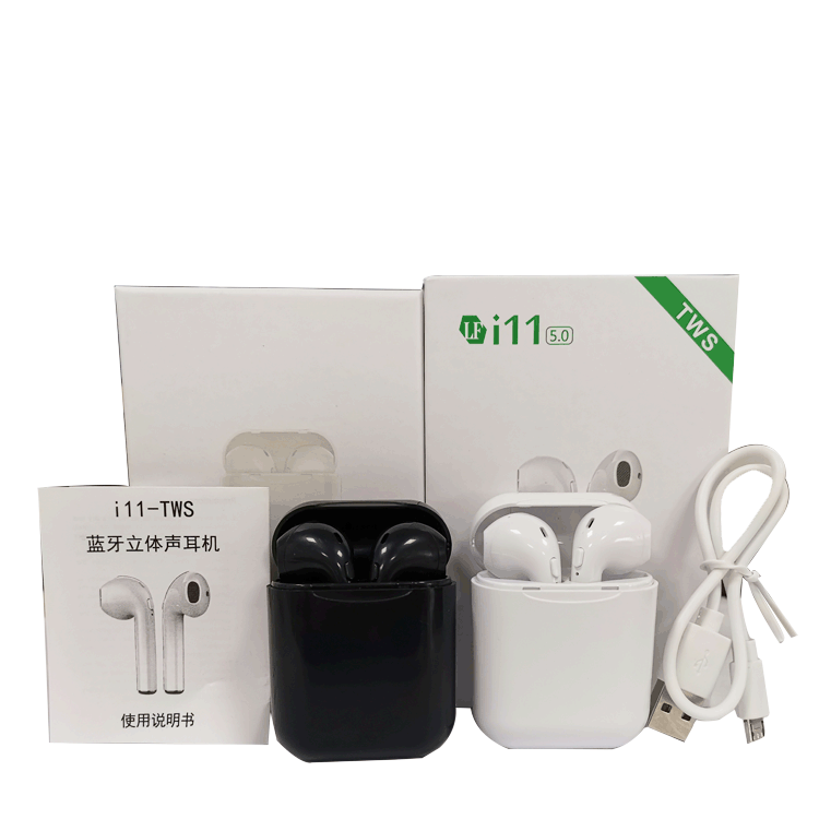 i11蓝牙耳机 立体声源头工厂i11触控弹窗tws蓝牙无线耳机5.0 现货