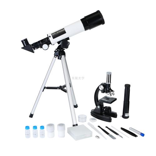 new high-end suitcase hd high power children‘s astronomical telescope microscope gift box set children‘s gift