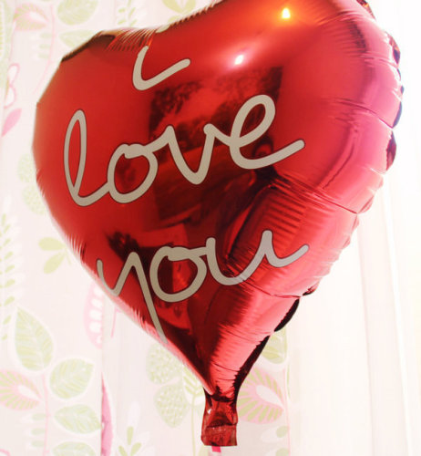 18-inch handwriting iloveyou printing decoration love heart-shaped balloon proposal confession printing balloon