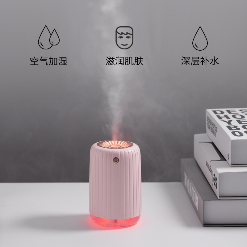 2019新品乐杯加湿器车载夜灯定时功能大容量USB静音补水雾化器