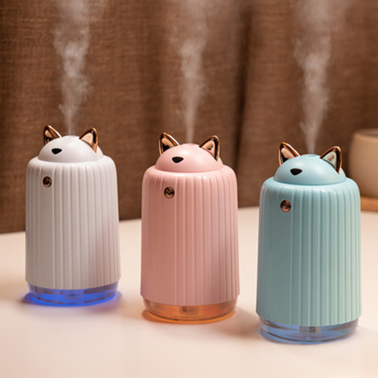 时尚新款可爱乐猫加湿器车载办公家用超声波静音迷你加湿器