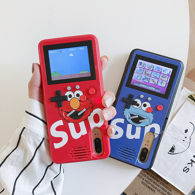 适用苹果彩屏游戏机手机壳6S软边7p苹果XS/XR保护套XMAX