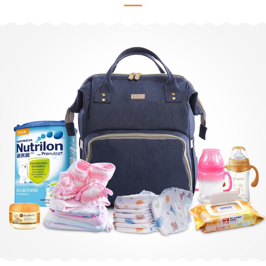 Mommy-bag stylish version of hot mom backpacks mother-baby bags with large capacity and multi-function bao ma go out backpack