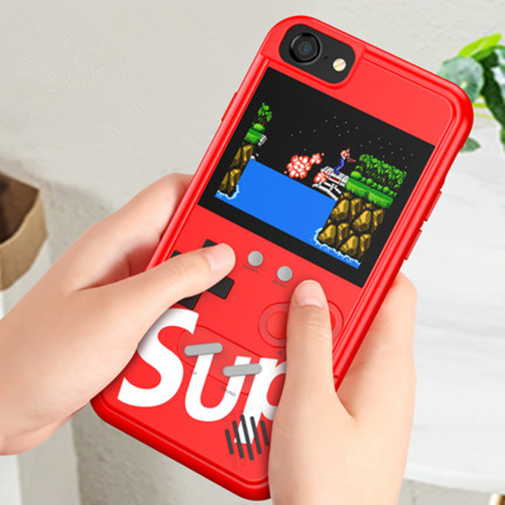 彩屏游戏机手机壳Sup俄罗斯方块游戏机壳适用iphone678plus xsmax