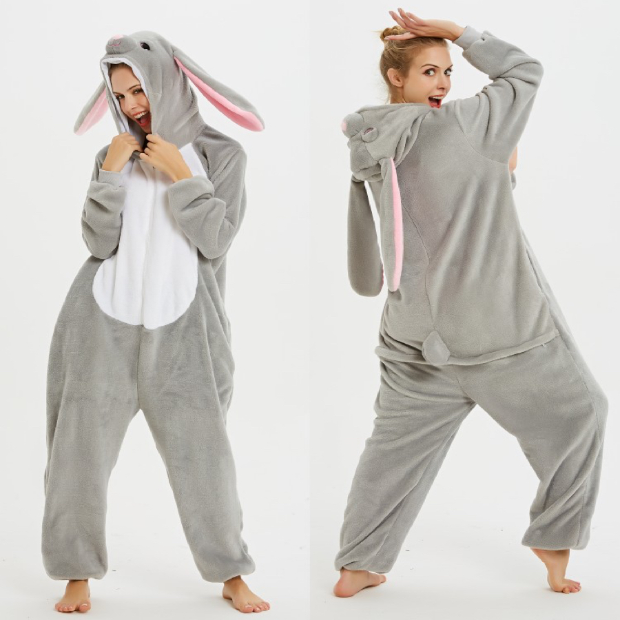 The new 2019 style rabbit and animal pajamas style home clothing is exported to South America and Russia