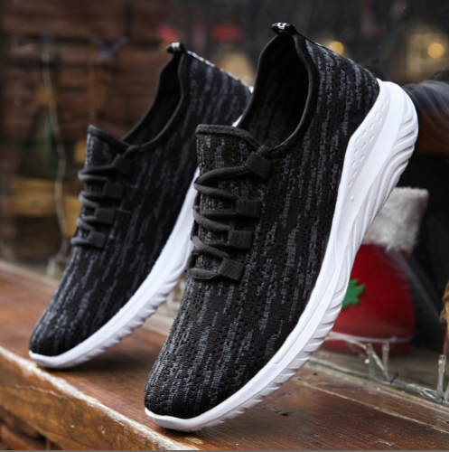 Men‘s Shoes Fly Woven men‘s Shoes Breathable Wear-Resistant Casual Sneakers Running Shoes