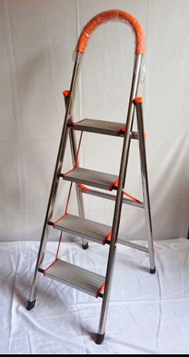 household ladder folding ladder indoor herringbone ladder stainless steel ladder multi-function ladder telescopic ladder 4-step ladder