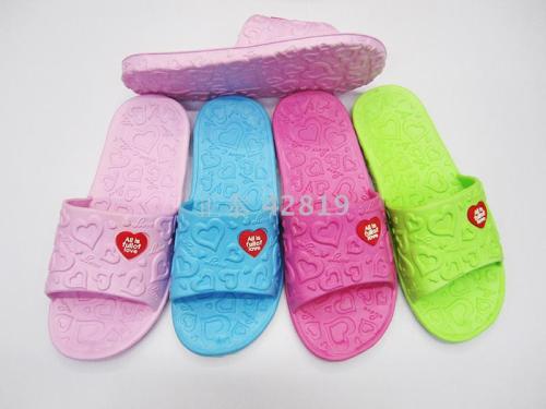 one-piece women‘s bathroom slippers eva one-word slippers home leisure sandals