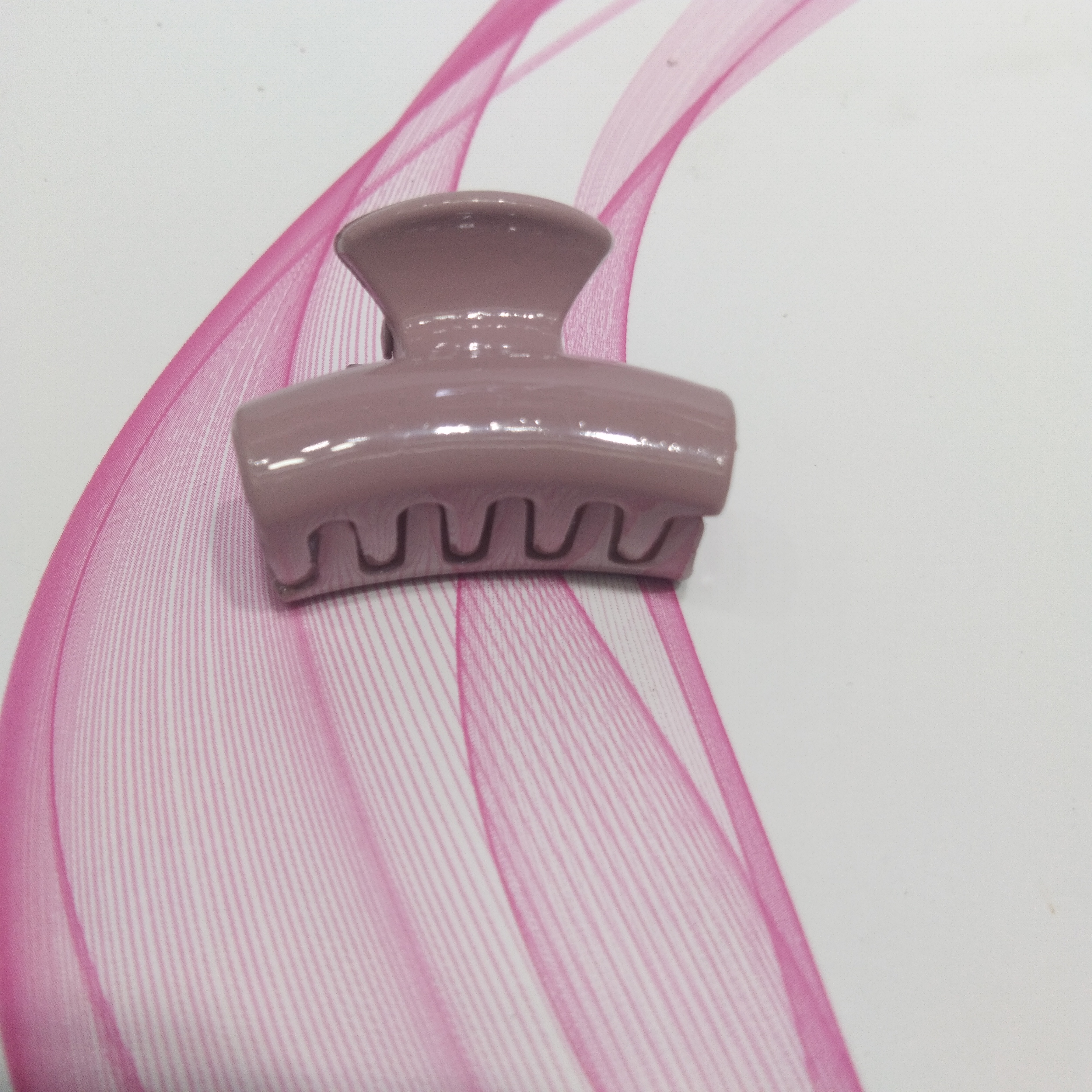 新款亮面彩色方形小爪夹环保不易断流行发夹头饰地摊