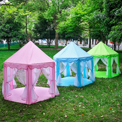 spot wholesale thickened children's tent game house Korean hexagonal princess tent indoor game house