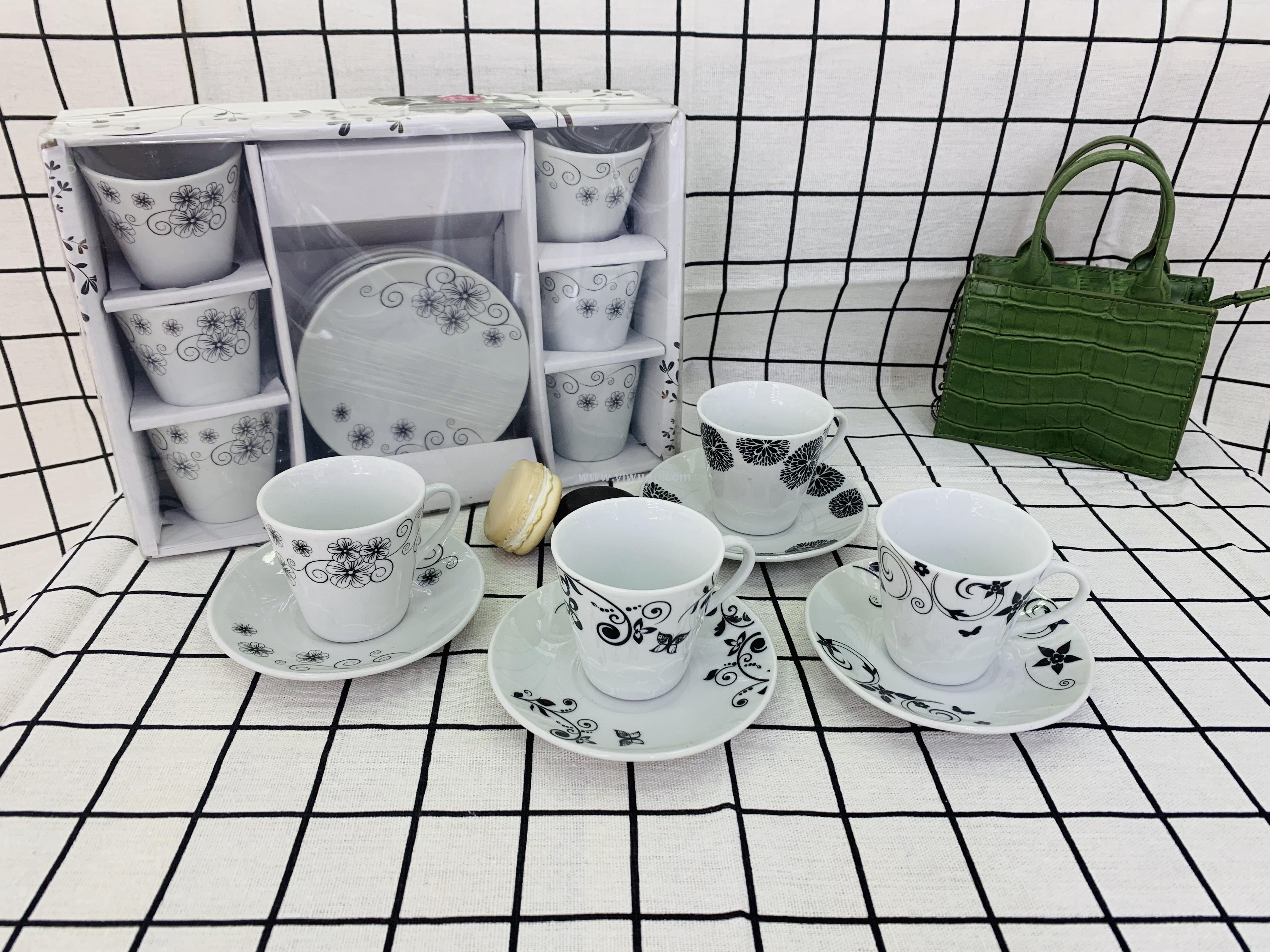 咖啡杯碟咖啡杯高档陶瓷杯出口杯碟