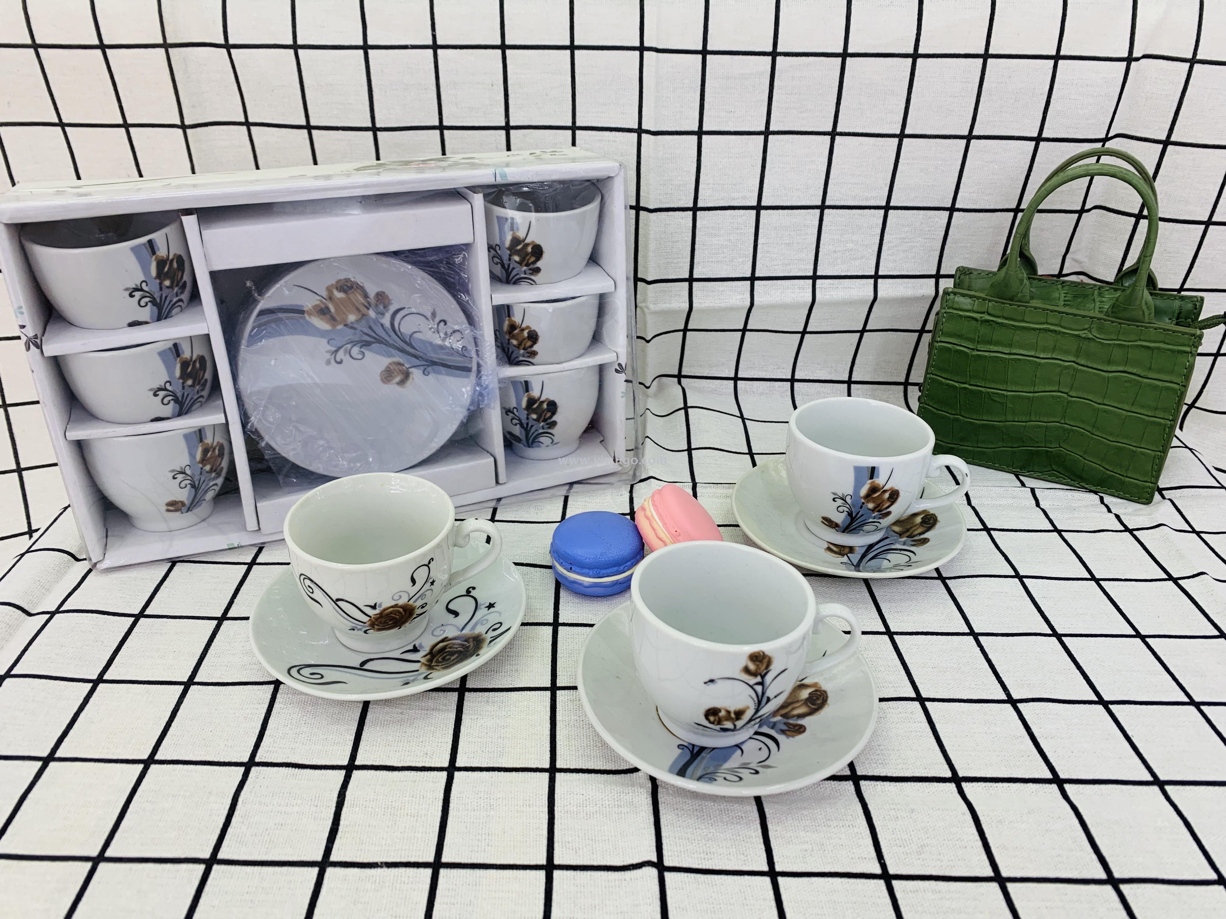 咖啡杯碟咖啡杯高档陶瓷杯出口杯碟