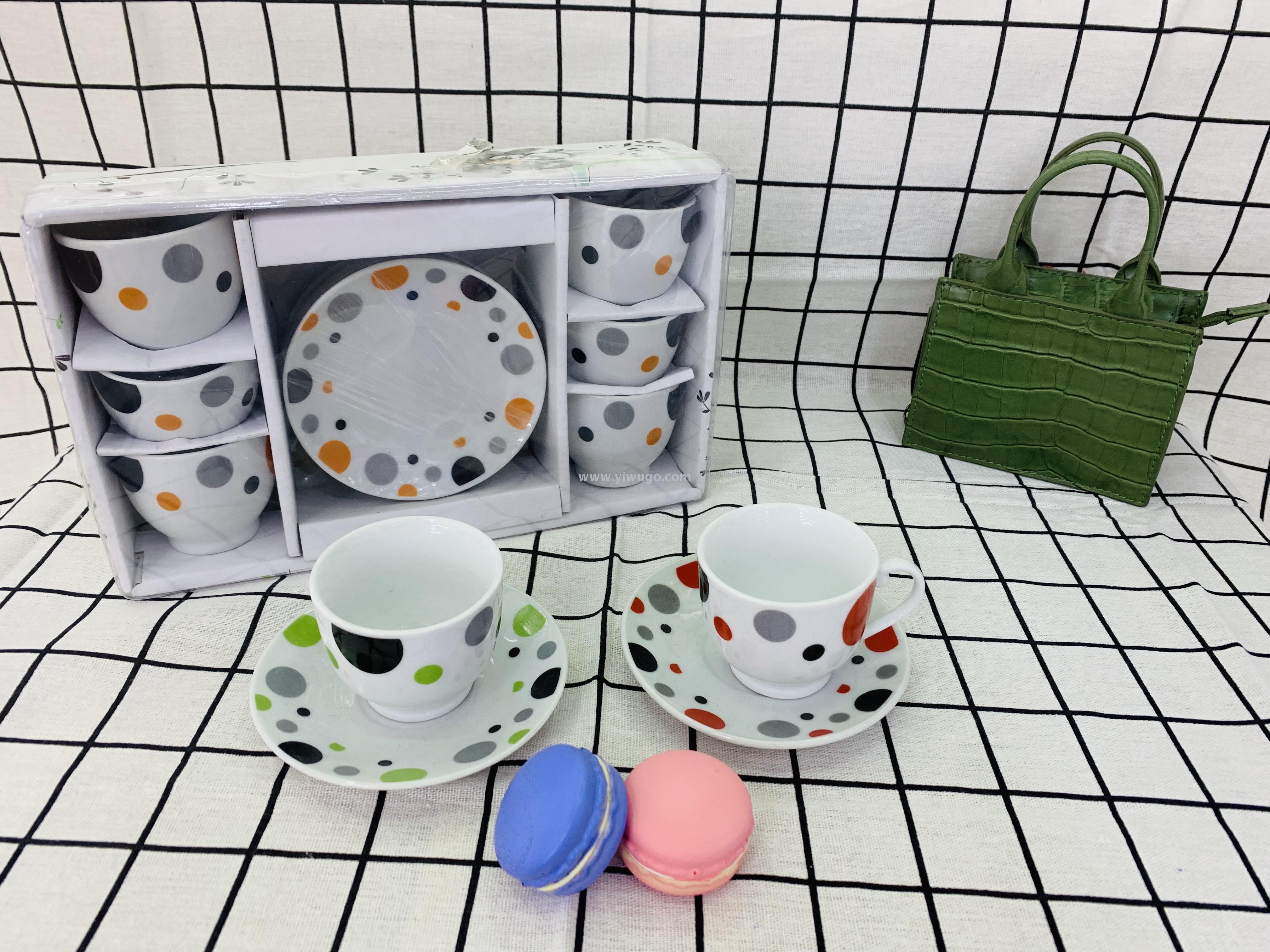 咖啡杯碟咖啡杯高档陶瓷杯出口杯碟